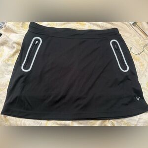 Callaway Black Golf Tennis Athletic Sporty Skort Black Women's Size Xtra Large